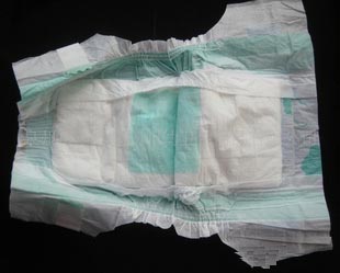 加工出口彈力腰圍復合膜魔術扣嬰兒紙尿褲