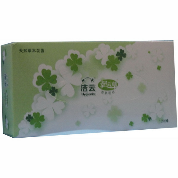 供應(yīng)潔云 幸運草香氛120抽面紙(圖)