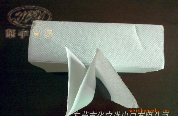 供應單層生活用紙250抽白色N折再生擦手紙