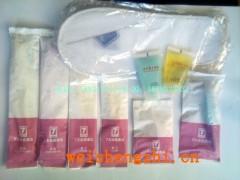 7天連鎖酒店客房袋裝洗漱用品，一次性用品套裝環(huán)保防水塑料包裝
