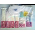 7天連鎖酒店客房袋裝洗漱用品，一次性用品套裝環(huán)保防水塑料包裝