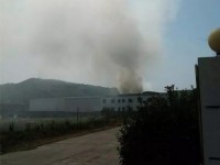 浙江省嵊州市白云紙業廠區發生火災