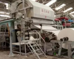 鼎昌造紙機(jī)械為法門寺紙業(yè)改造的新月型衛(wèi)生紙機(jī)相繼成功開機(jī)