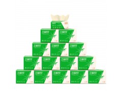 竹沐四季本色紙家庭裝小包紙巾客廳母嬰車用整箱抽紙便攜裝