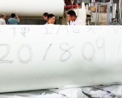 河北金博士集團第三臺高速生活用紙機成功出紙