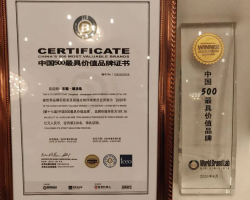 東順順清柔品牌入選WBL2020年中國品牌500強榜單