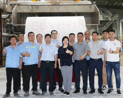 太陽紙業41號機順利投產 產品主要為特種生活用紙